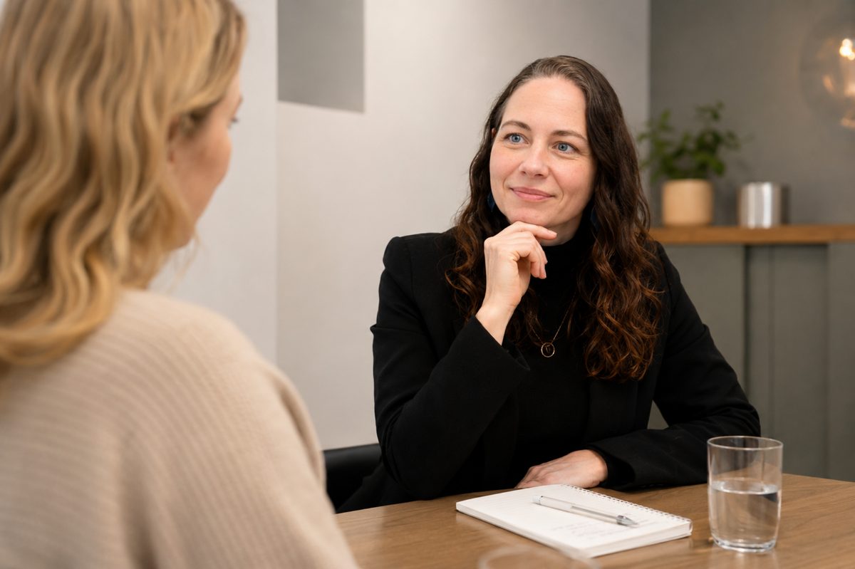 Jane Gronner im 1:1-Coaching-Gespräch